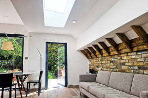 Sitting area to garden in london home