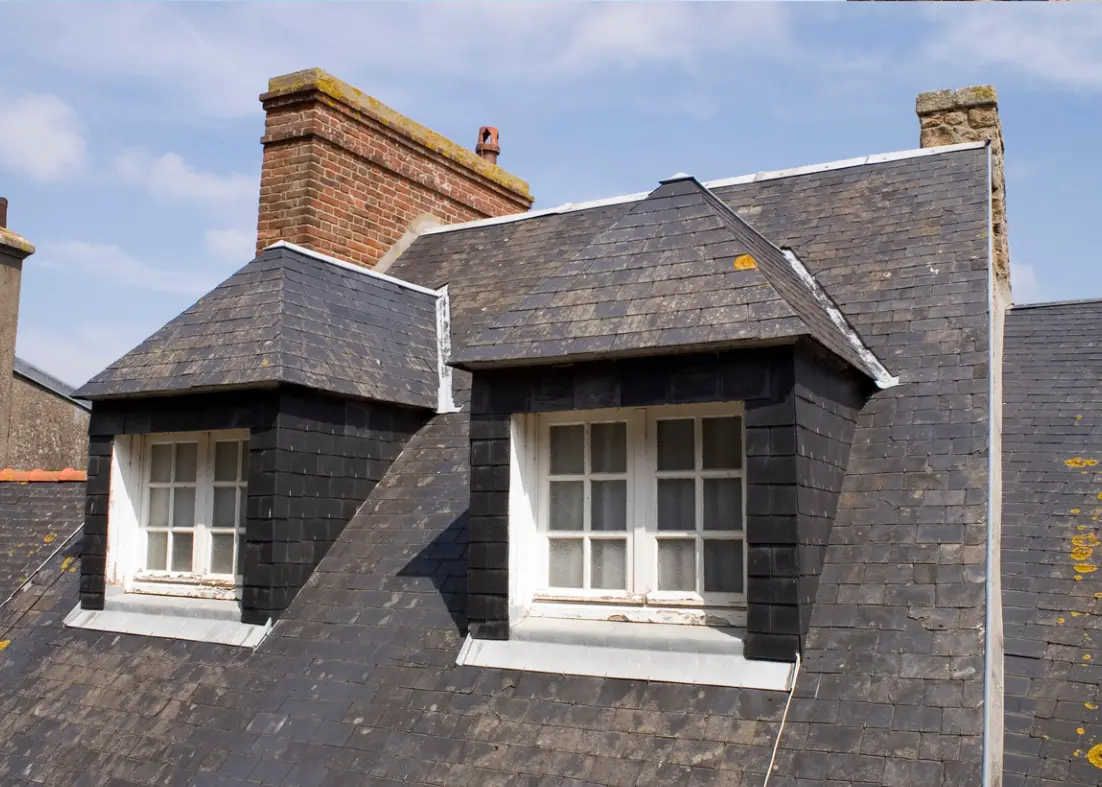 Dormer loft with slate roof