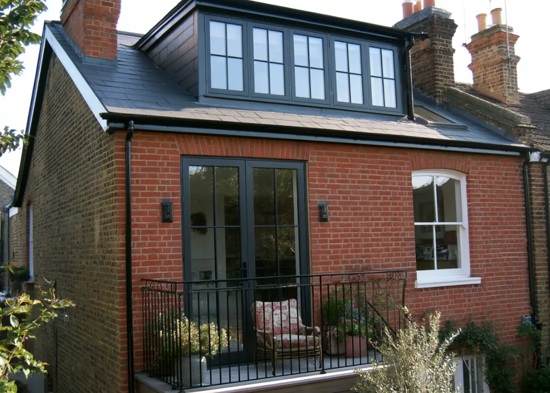 Mansard loft on a new build property